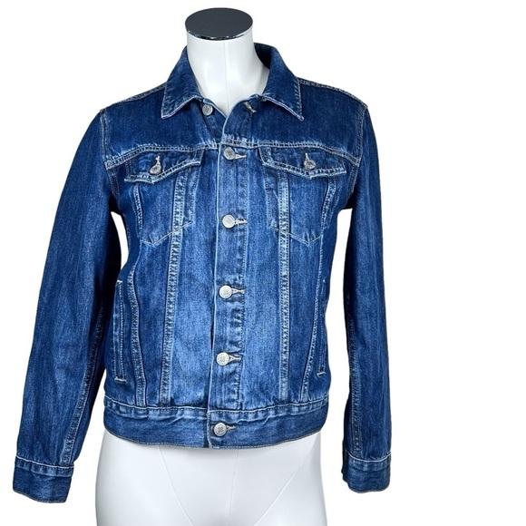 LUCKY BRAND The Tomboy Trucker Women's Denim Jean Jacket Size S - Picture 6 of 16